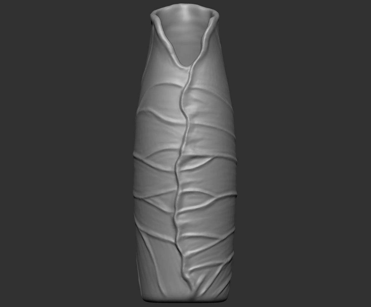 Vase-01 head with hole in it Low-poly 3D model_19