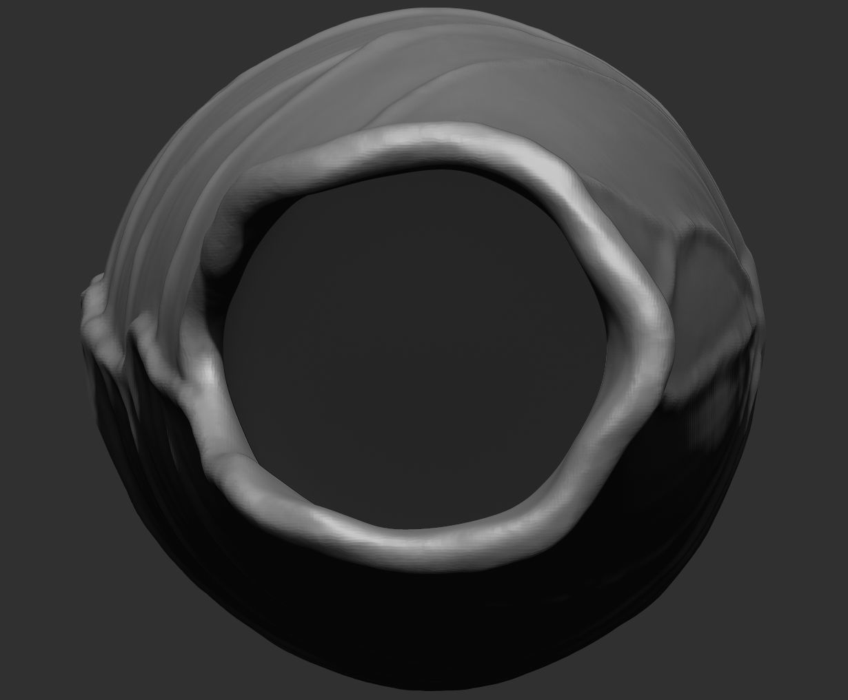 Vase-01 head with hole in it Low-poly 3D model_26