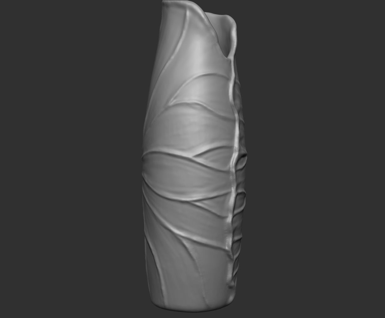 Vase-01 head with hole in it Low-poly 3D model_23