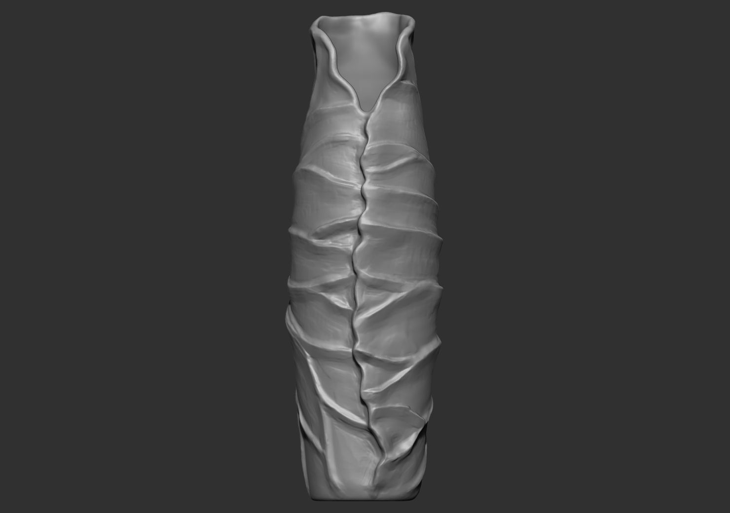 Vase-01 head with hole in it Low-poly 3D model_3
