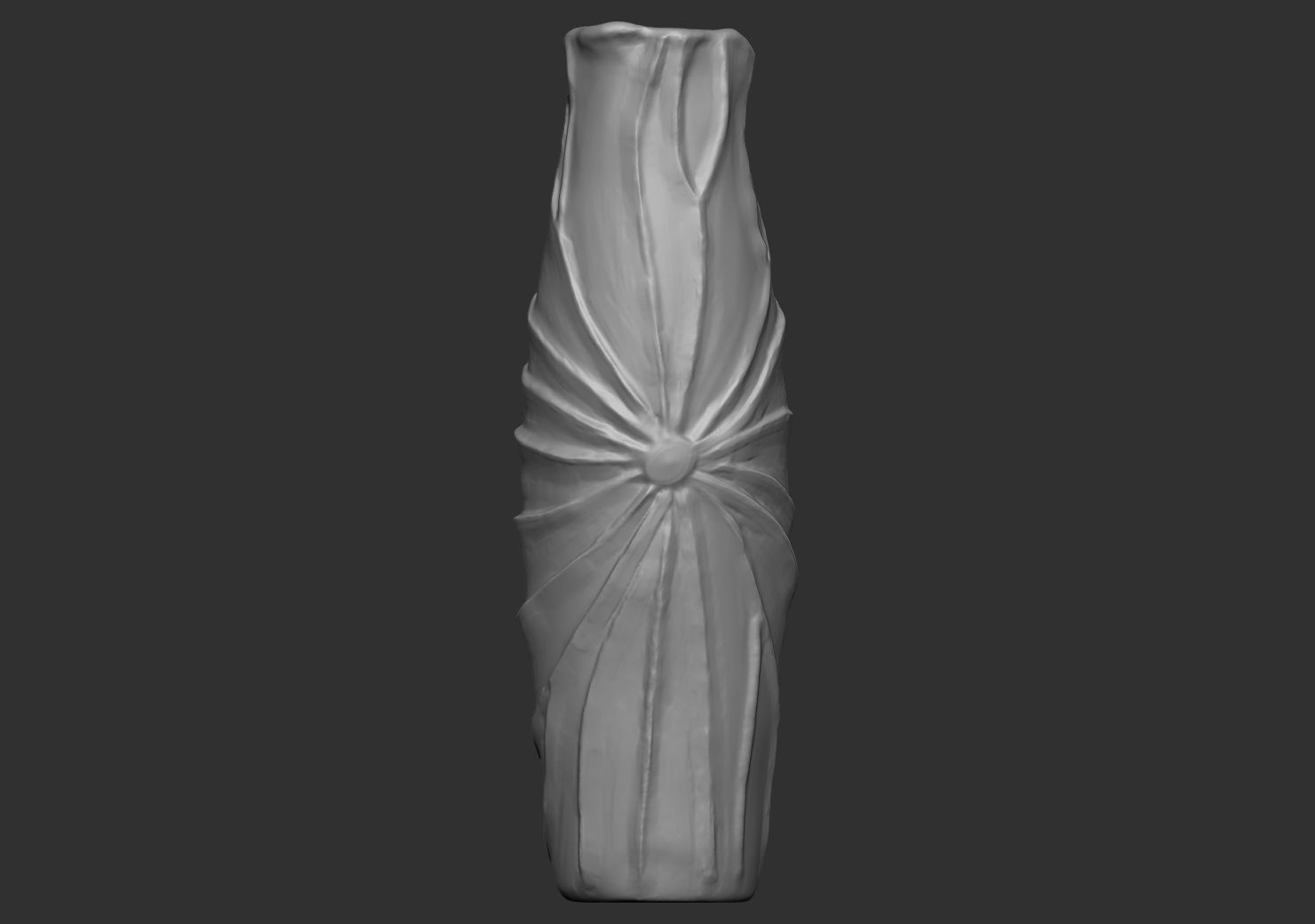 Vase-01 head with hole in it Low-poly 3D model_6