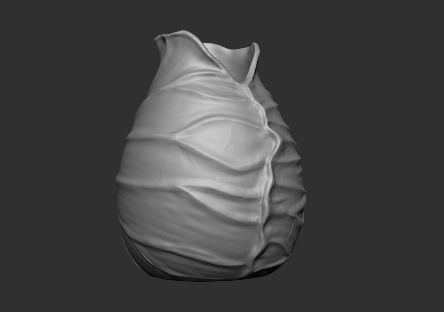 Vase-01 head with hole in it Low-poly 3D model_18