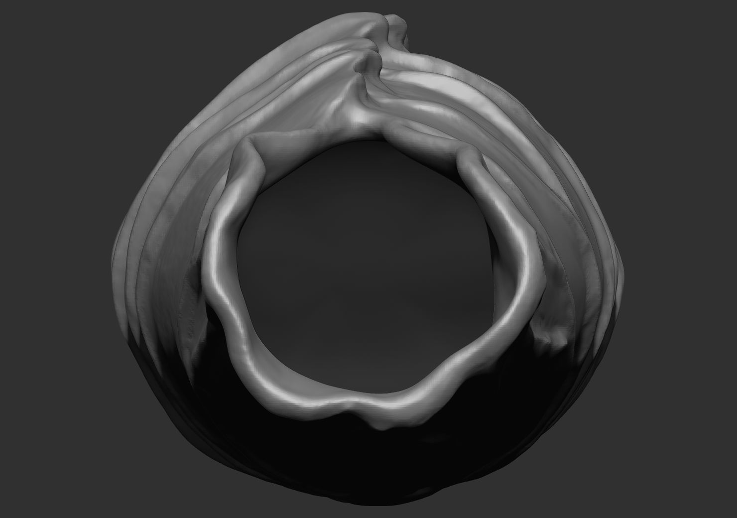 Vase-01 head with hole in it Low-poly 3D model_7