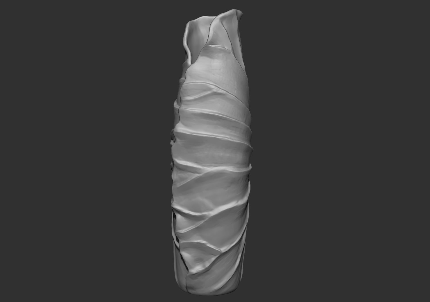 Vase-01 head with hole in it Low-poly 3D model_10