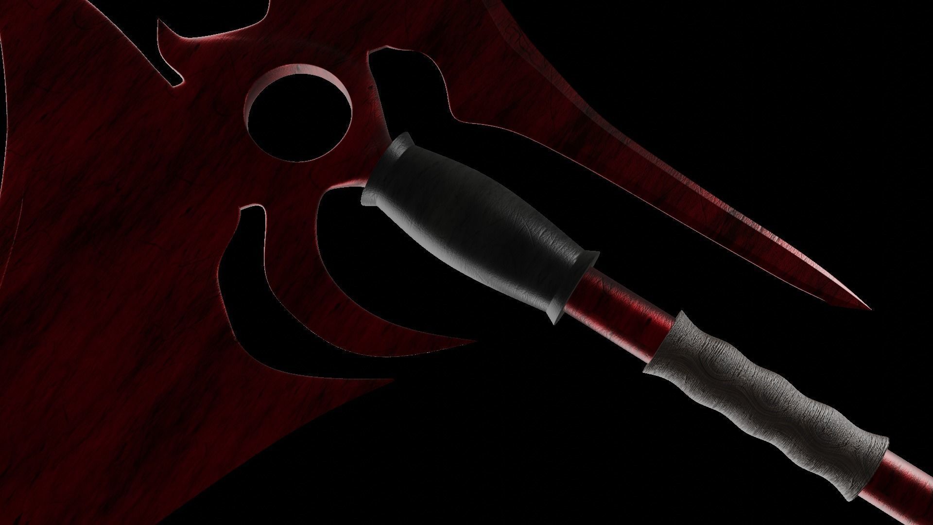 Red Scythe 3D model_4