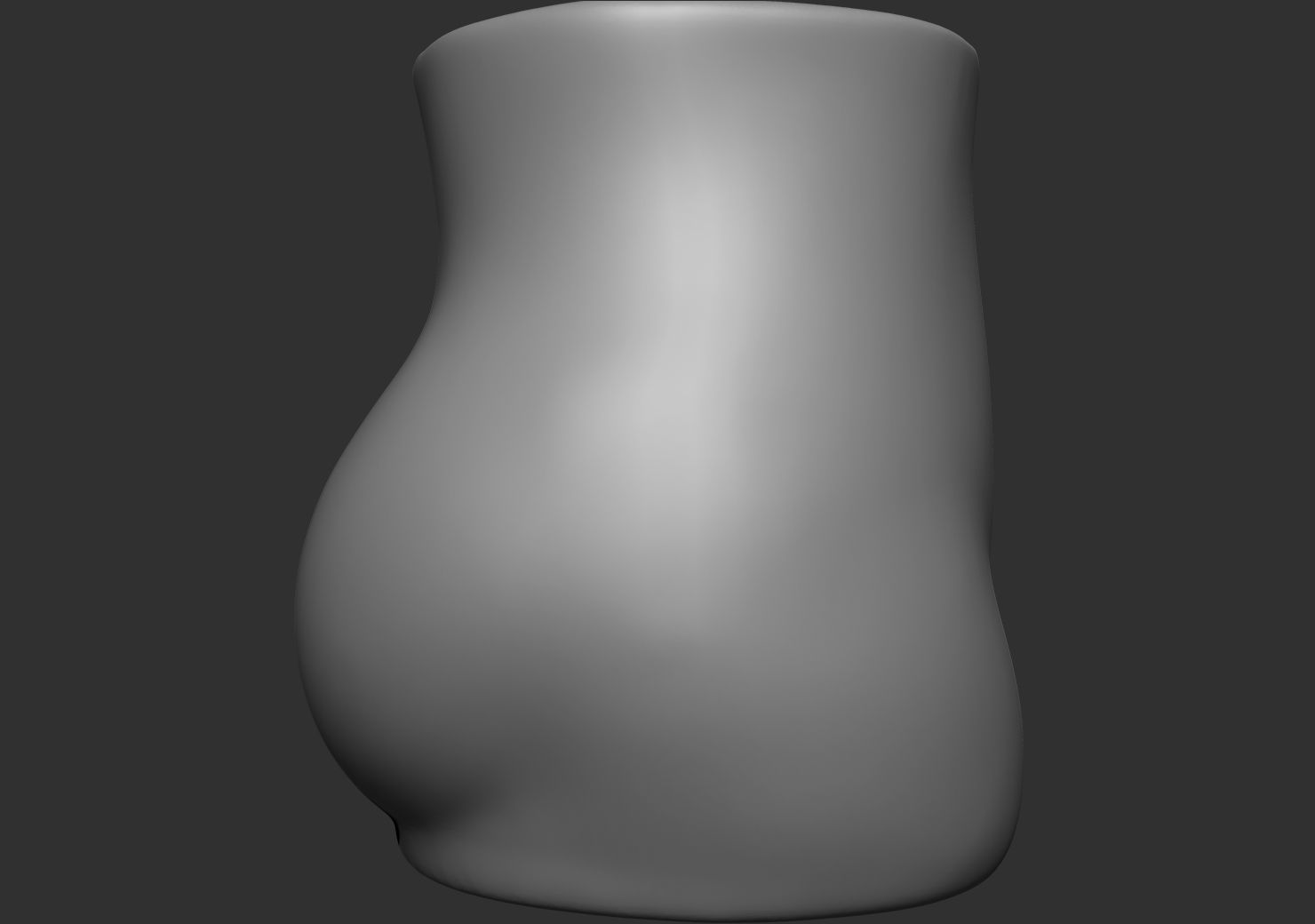 Vase-04 female nipple Low-poly 3D model_5