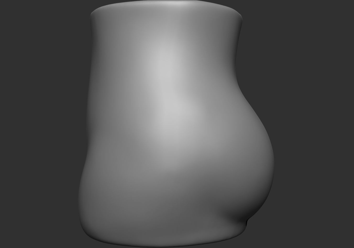 Vase-04 female nipple Low-poly 3D model_7