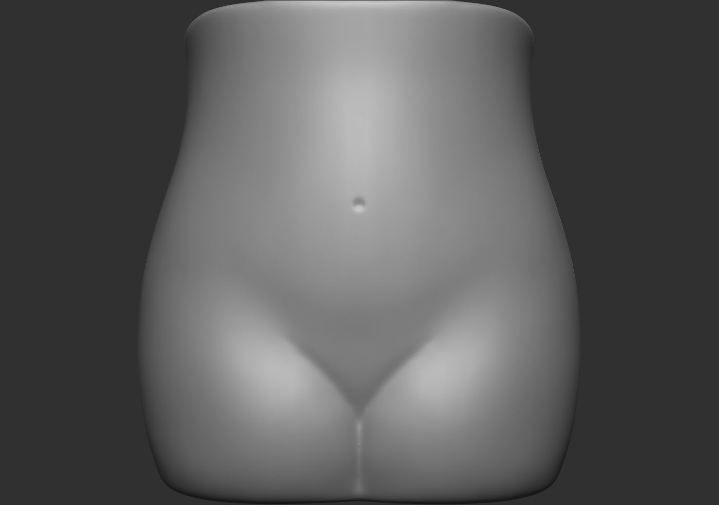 Vase-04 female nipple Low-poly 3D model_4
