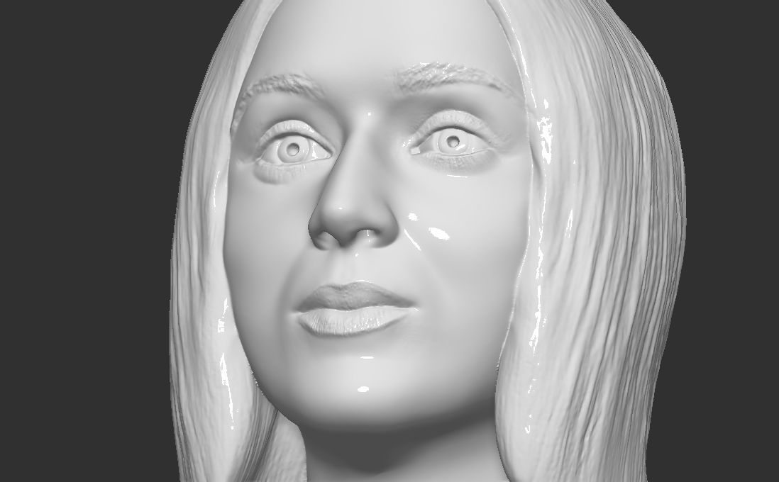 Katy Perry bust for 3D printing 3D model 3D printable | CGTrader