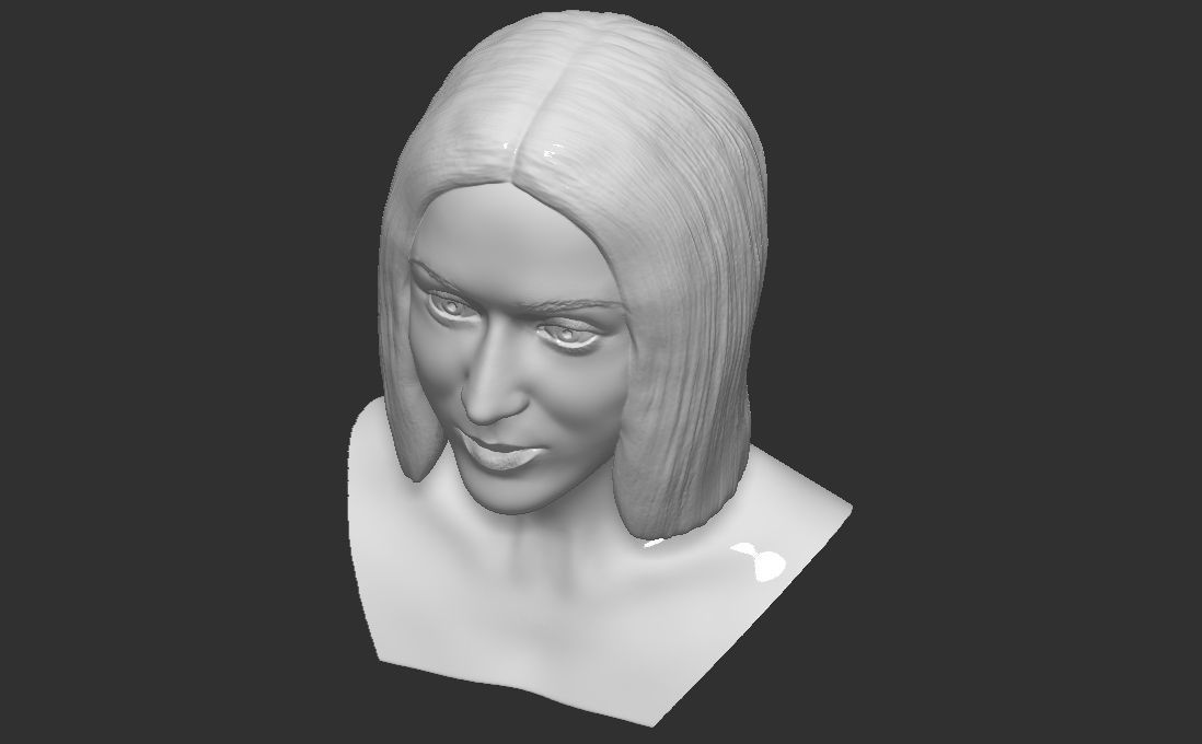 Katy Perry bust for 3D printing 3D model 3D printable | CGTrader