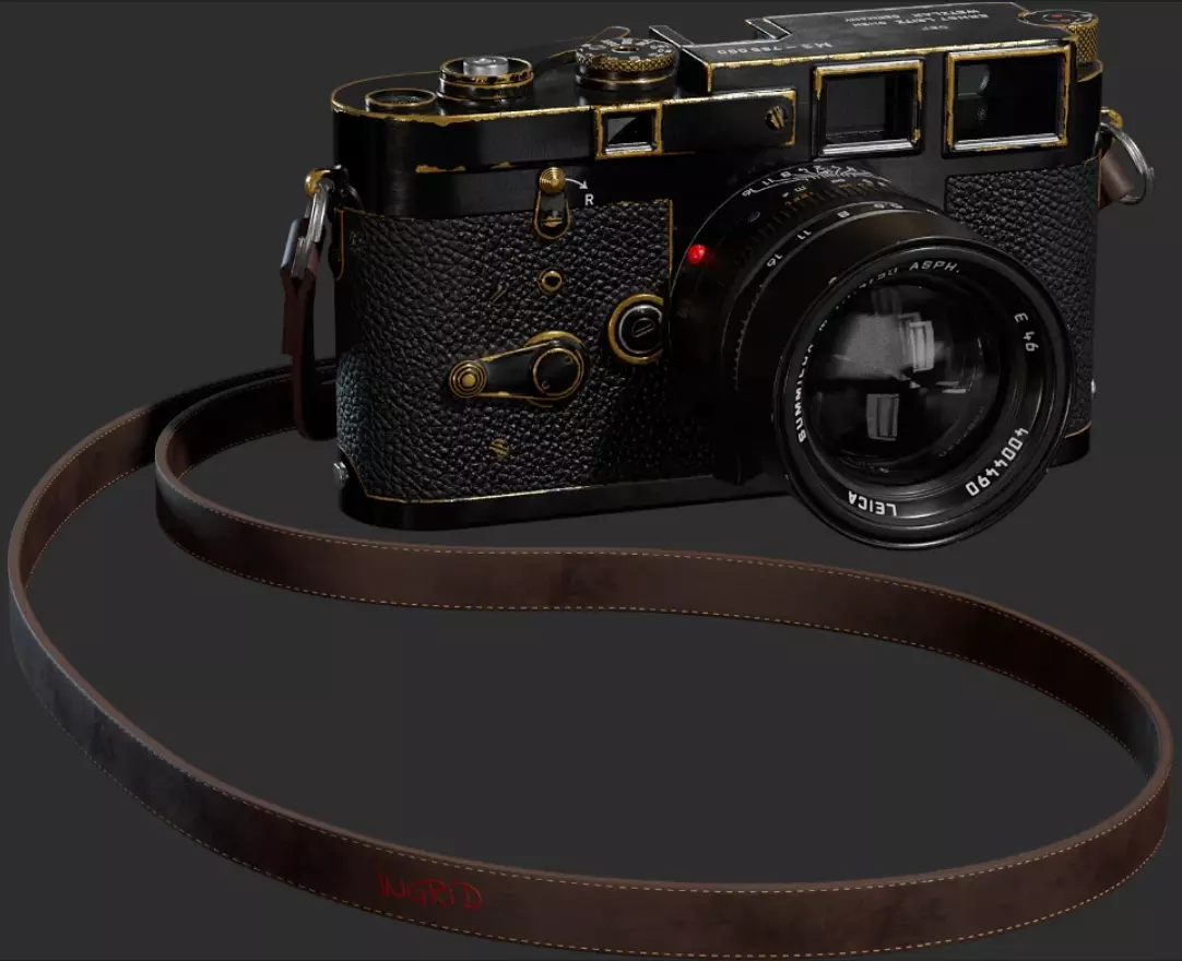 Camara leica m Low-poly 3D model