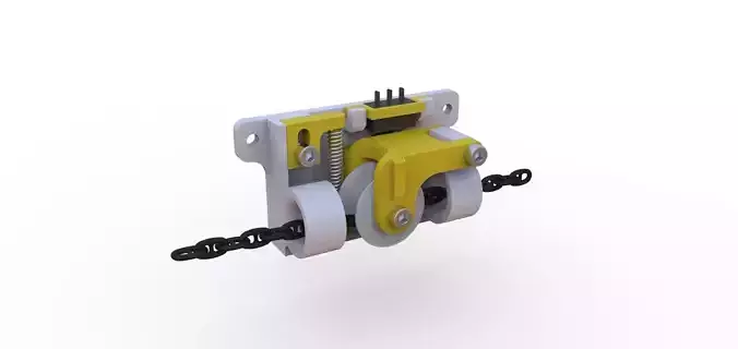 Limit switch for anchor chains adjustable force for ship models 3D print model