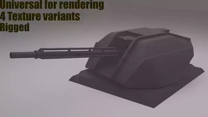 SC-FI Turret 30mm for  Eevee and Cycles 