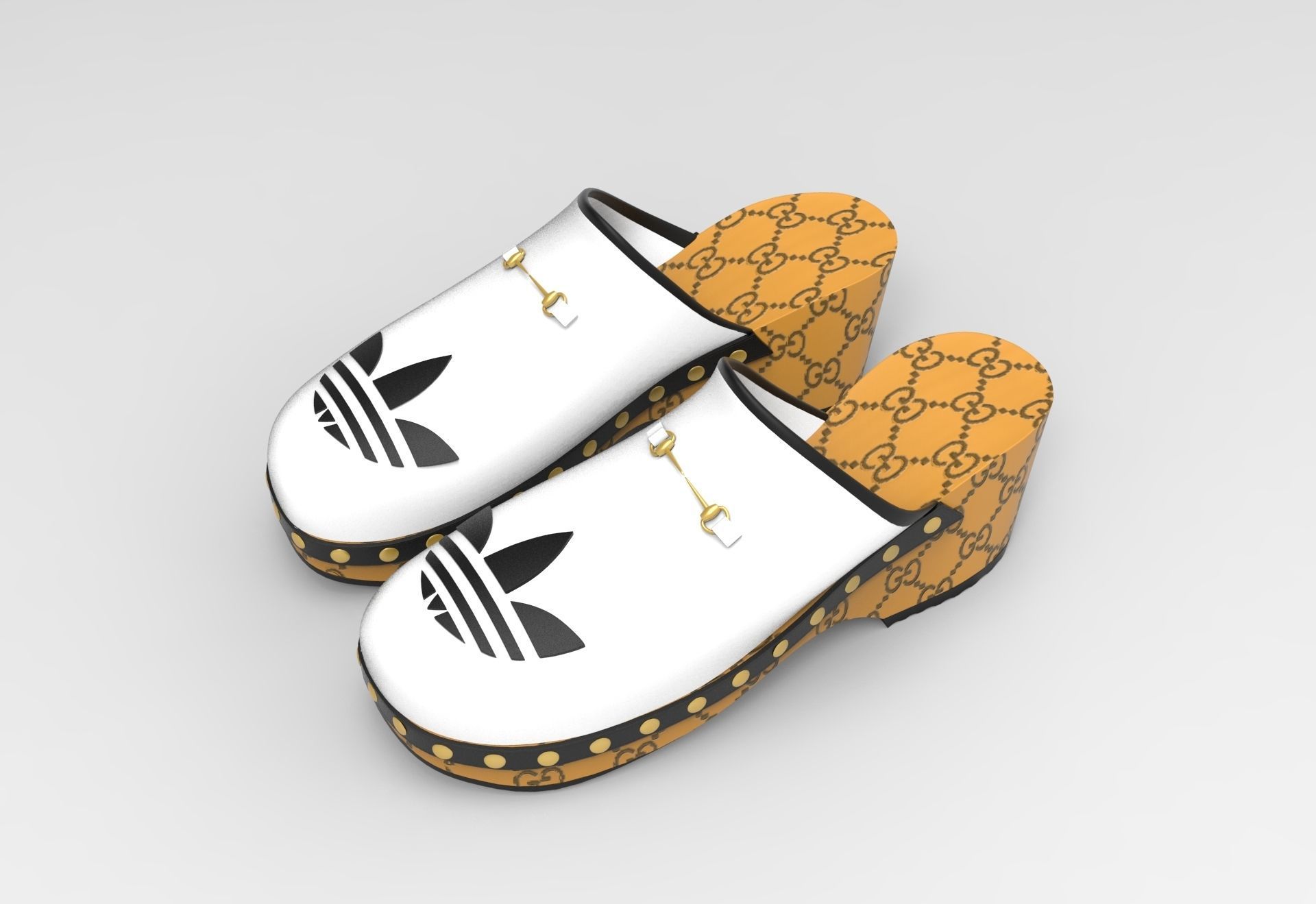 3D model Adidas x Gucci Horsebit Clog VR / AR / lowpoly CGTrader