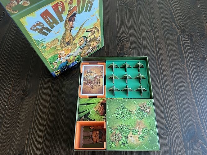 Raptor Board Game Organizer Insert 3D print model