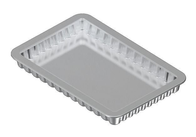 Steel Serving Tray 3D model_1