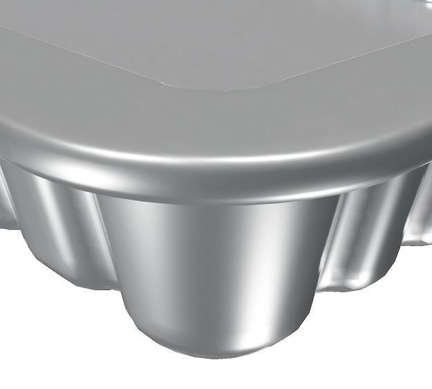 Steel Serving Tray 3D model_3