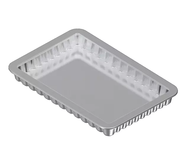 Steel Serving Tray 3D model_0