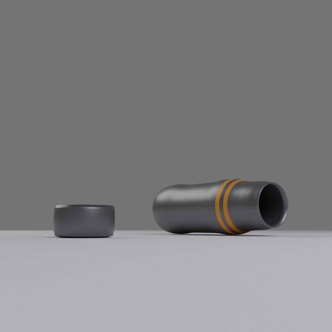 Metal Water Bottle Free 3D model_2