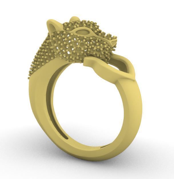 LIGHTWEIGHT PANTHER RING  3D print model_5