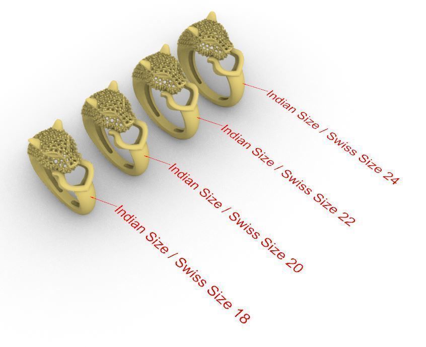 LIGHTWEIGHT PANTHER RING  3D print model_10