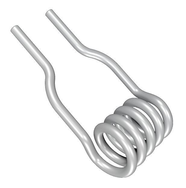 Steel Heating Coil 3D model_1