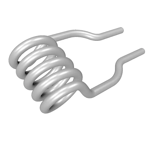 Steel Heating Coil 3D model_0