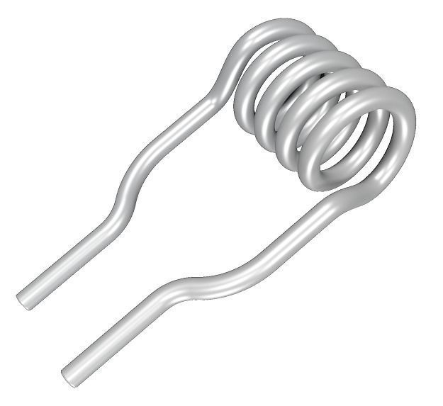 Steel Heating Coil 3D model_2