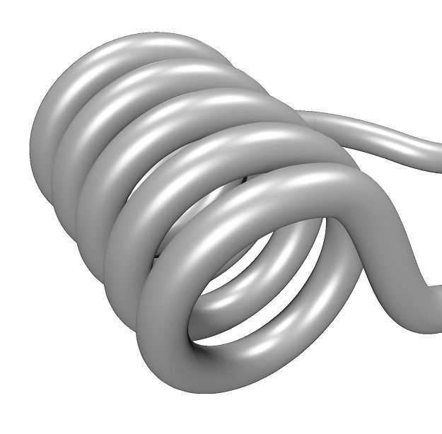 Steel Heating Coil 3D model_3