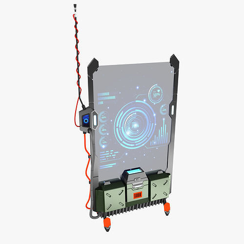Sci-fi Terminal Cartoon  3D model