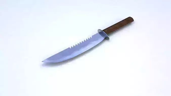 Old knife lowpoly model