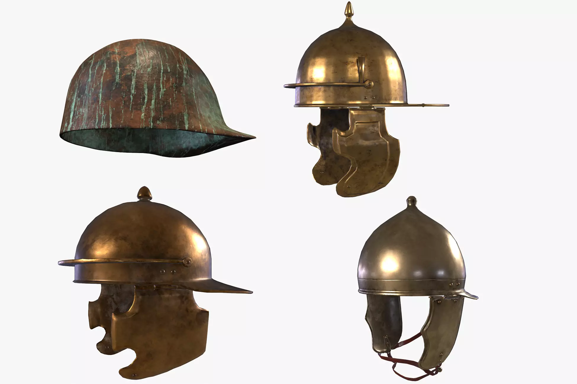 Roman helmet pack 3D Model Collection_0