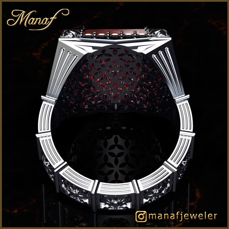 Mens ring STL  3D print model_3