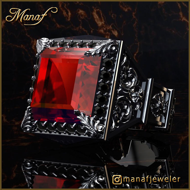 Mens ring STL  3D print model_2