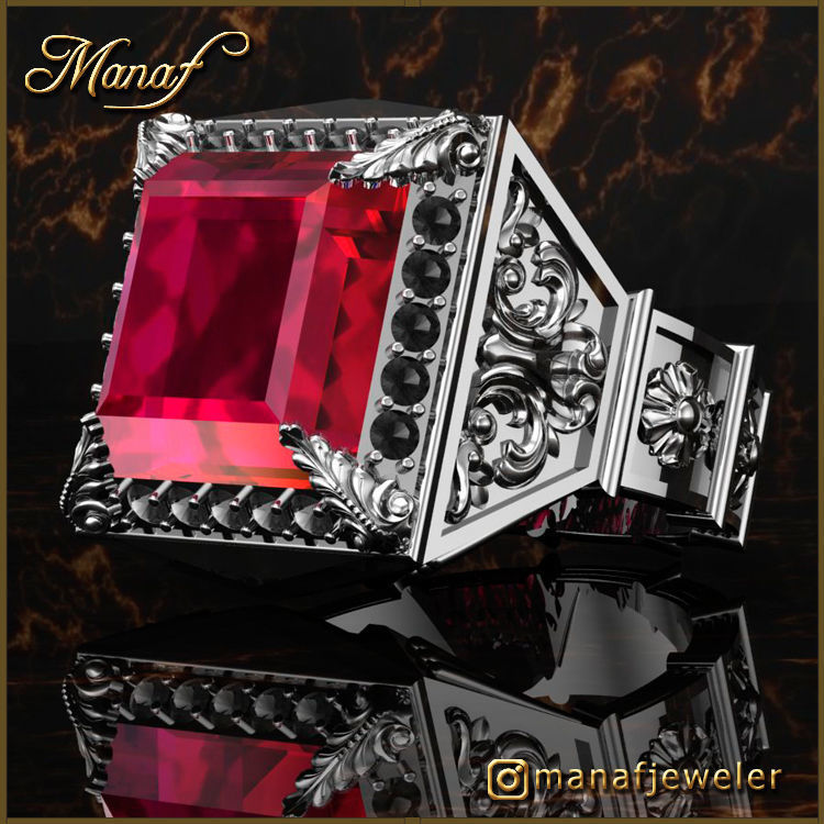 Mens ring STL  3D print model_5