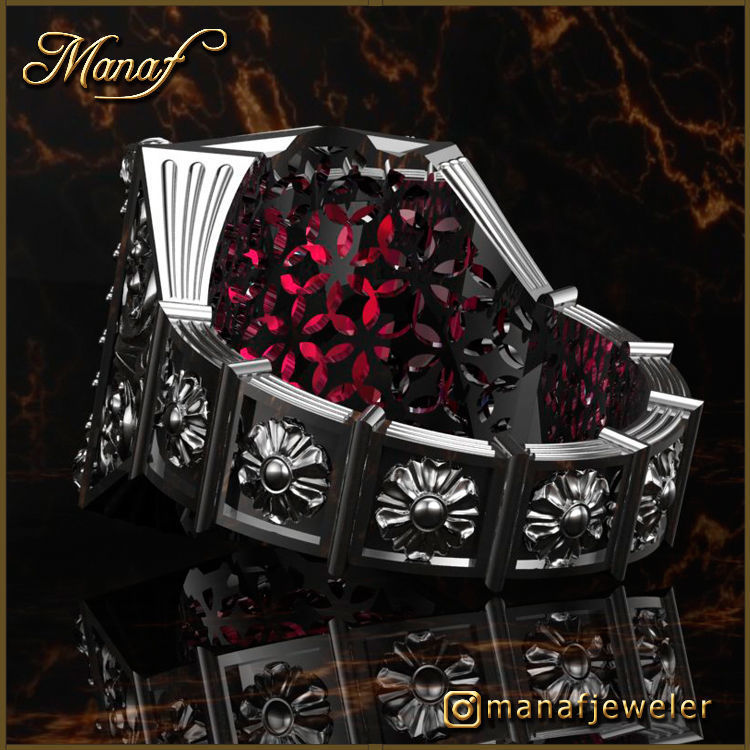 Mens ring STL  3D print model_4