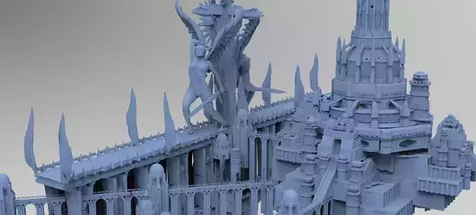 Sir Lancelot Castle Fortress Huge 3D model