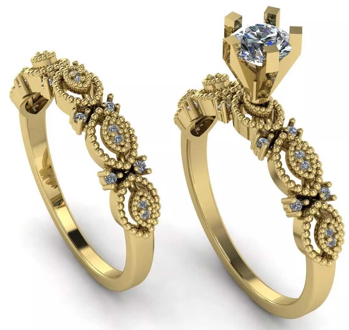 Diamond Wedding Twins Free 3D print model