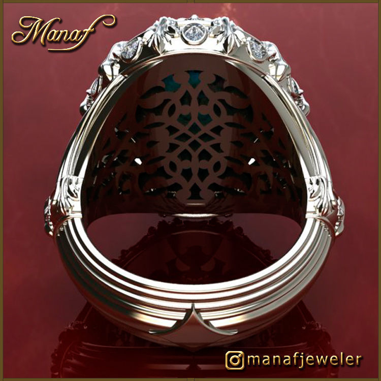 Mens ring STL  3D print model_5