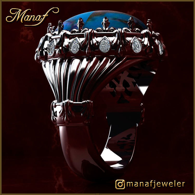 Mens ring STL  3D print model_4