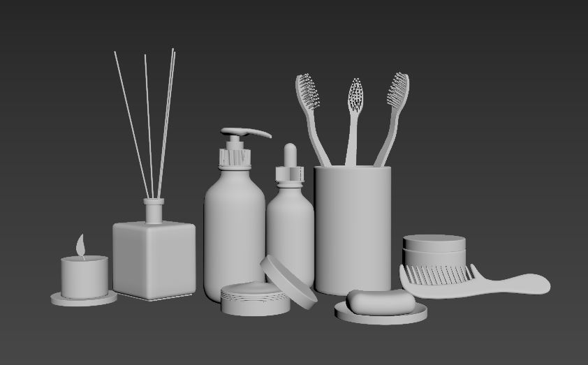 Bathroom  Kit 3D model_10