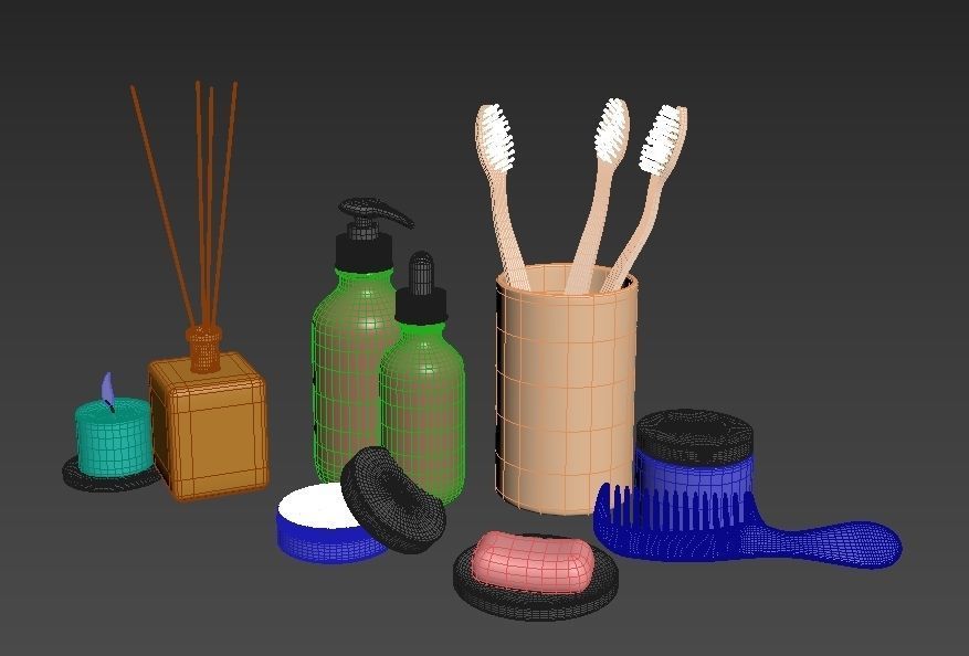 Bathroom  Kit 3D model_4