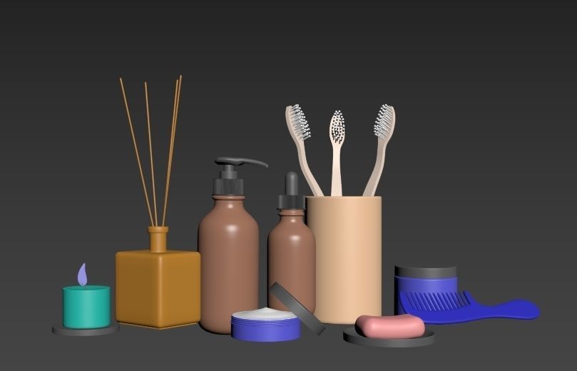 Bathroom  Kit 3D model_2