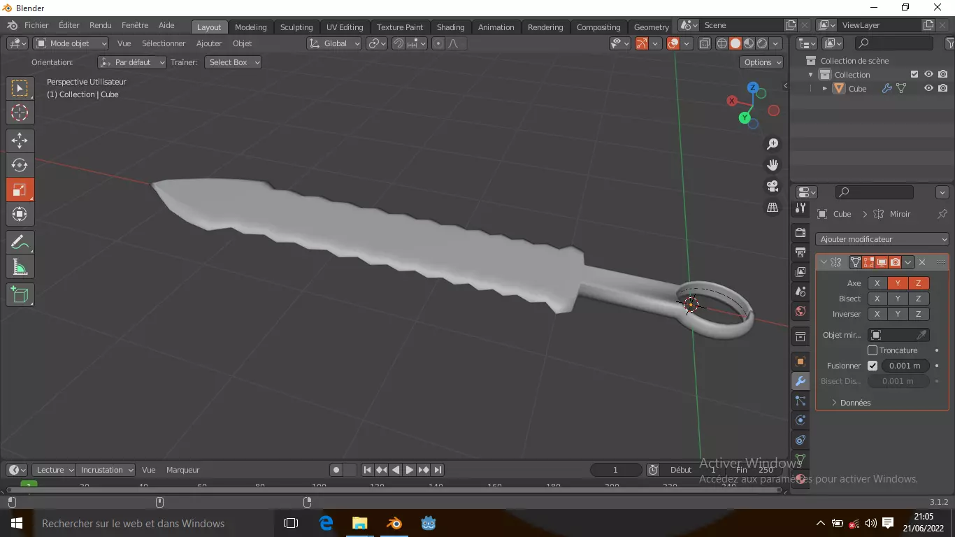 EPEE DE GUERRE 3D model