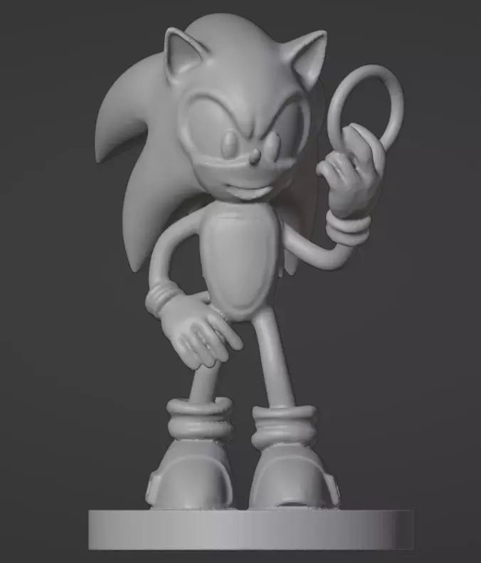 Sonic - 01 3D print model_0
