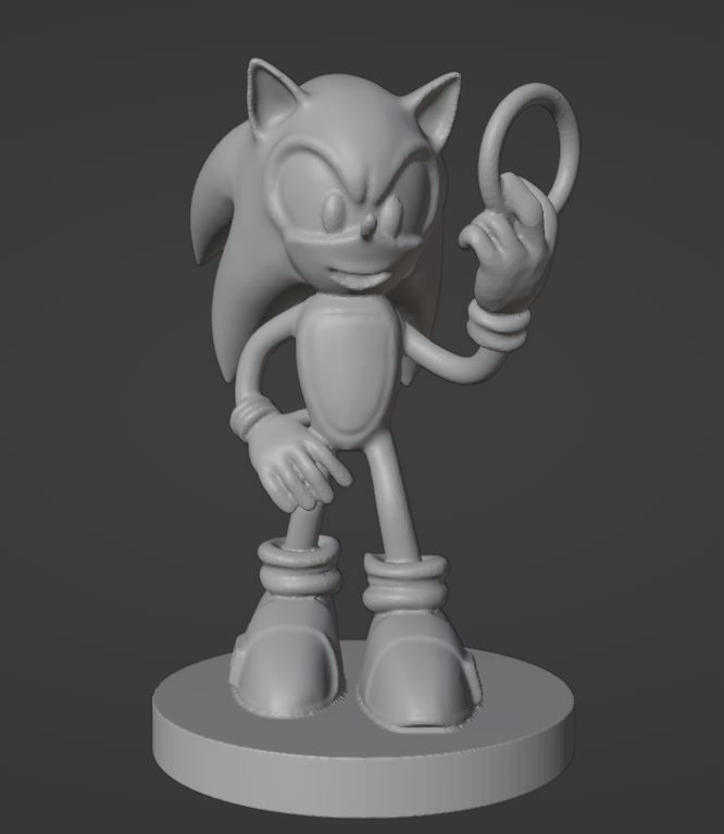 Sonic - 01 3D print model_6