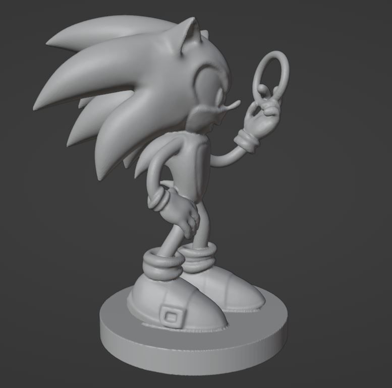 Sonic - 01 3D print model_5