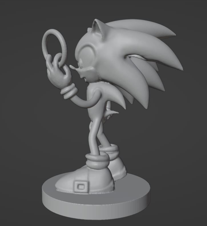 Sonic - 01 3D print model_2