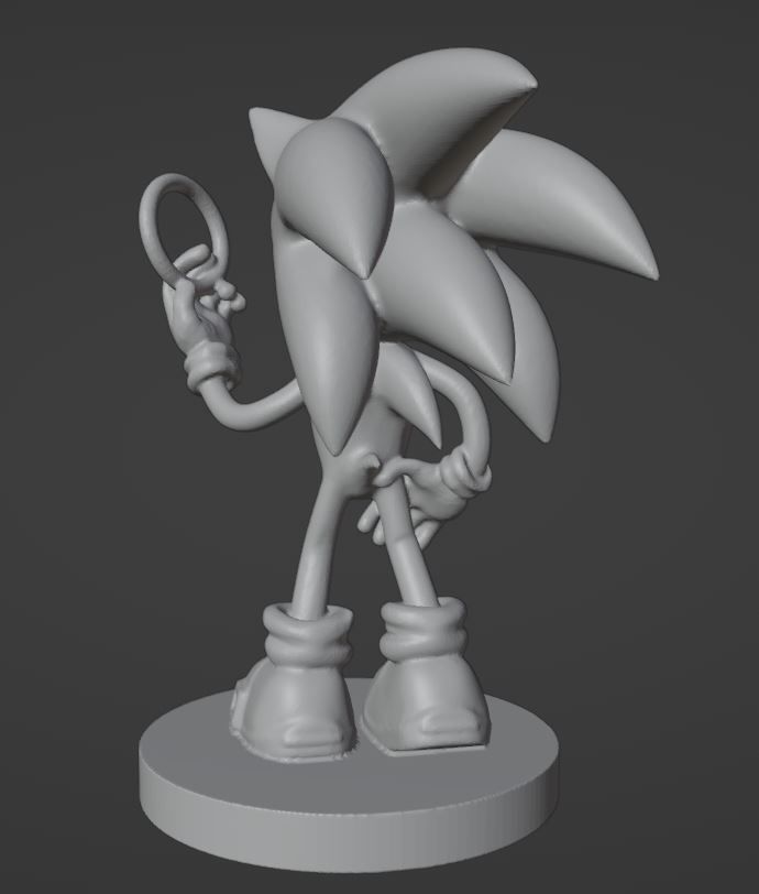 Sonic - 01 3D print model_3