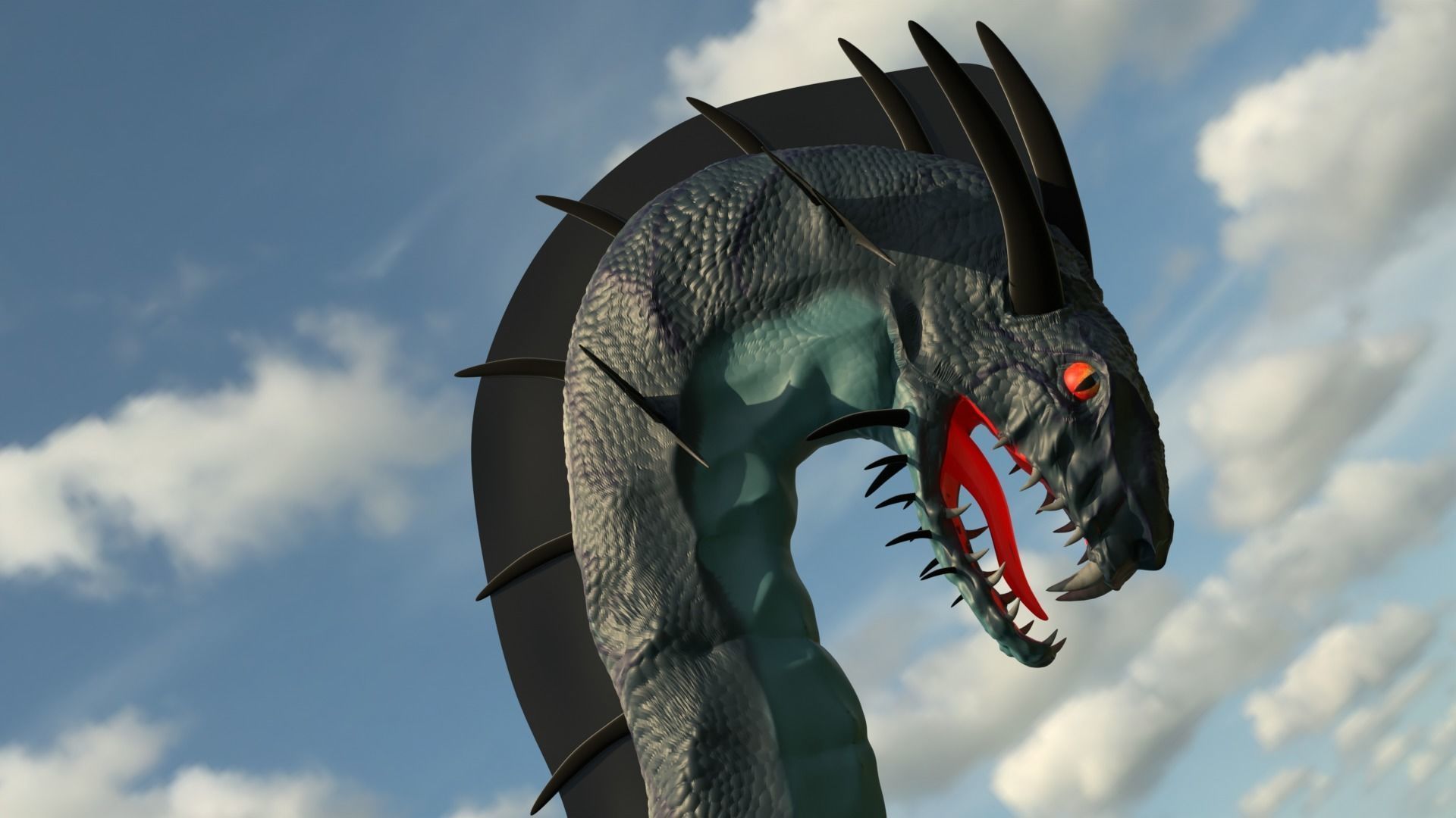 Sea Monster 3D model_6